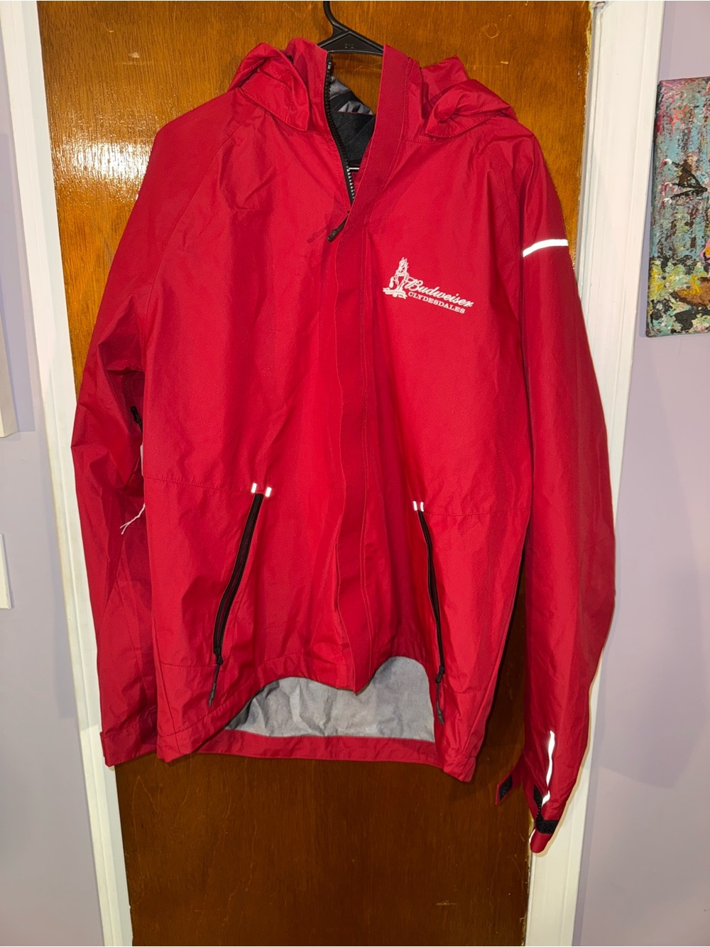 Budweiser Red and Black Hooded Jacket - Elevate Logo